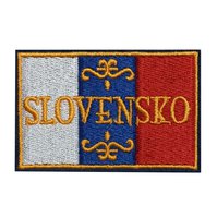 Nášivka vlajka trikolóra nápis Slovensko